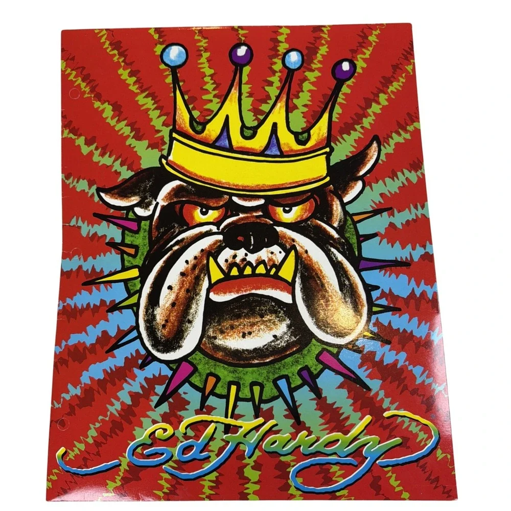 Lisa Frank Folder Ed Hardy Bulldog King Art Designs